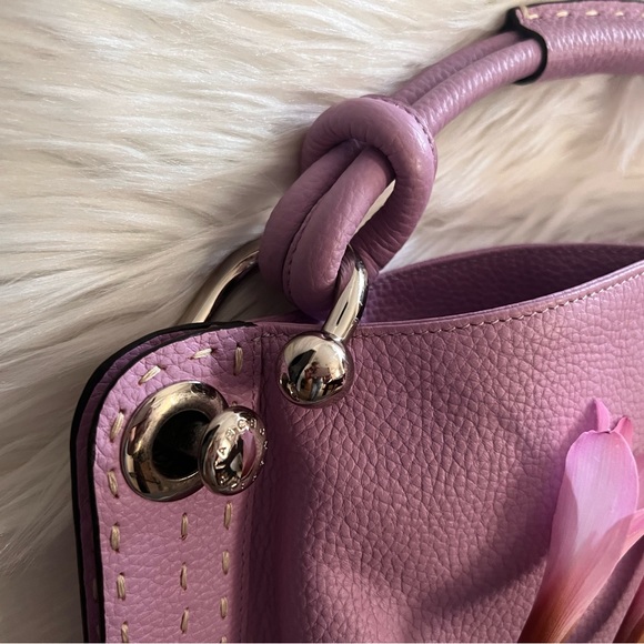 NWOT RARE BCBGMaxAzria🪻Luxurious Lilac Genuine Leather Hobo/Purse/Bag 💜 - Picture 3 of 16